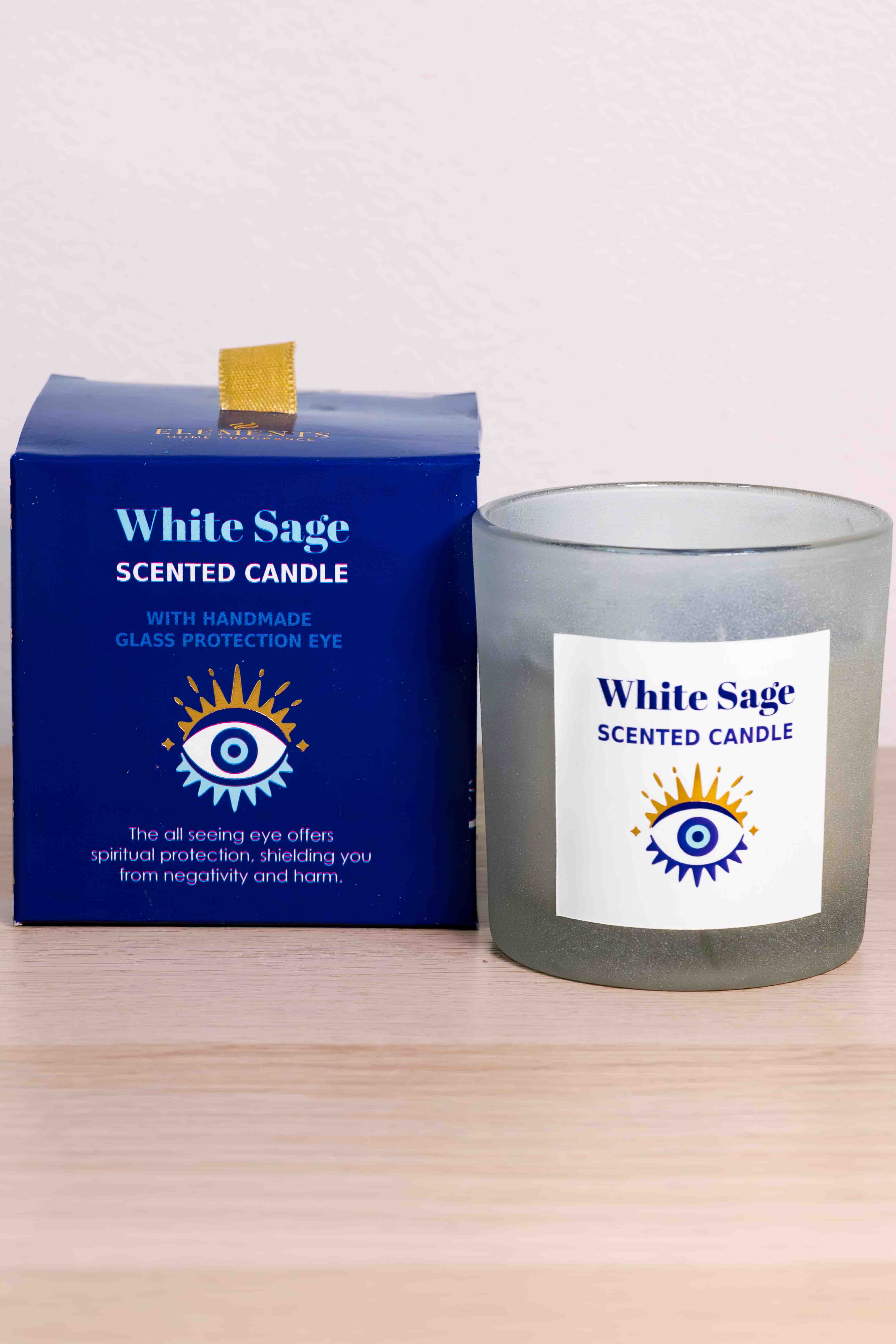 Vela Ojo Turco – Salvia Blanca con Sodalita