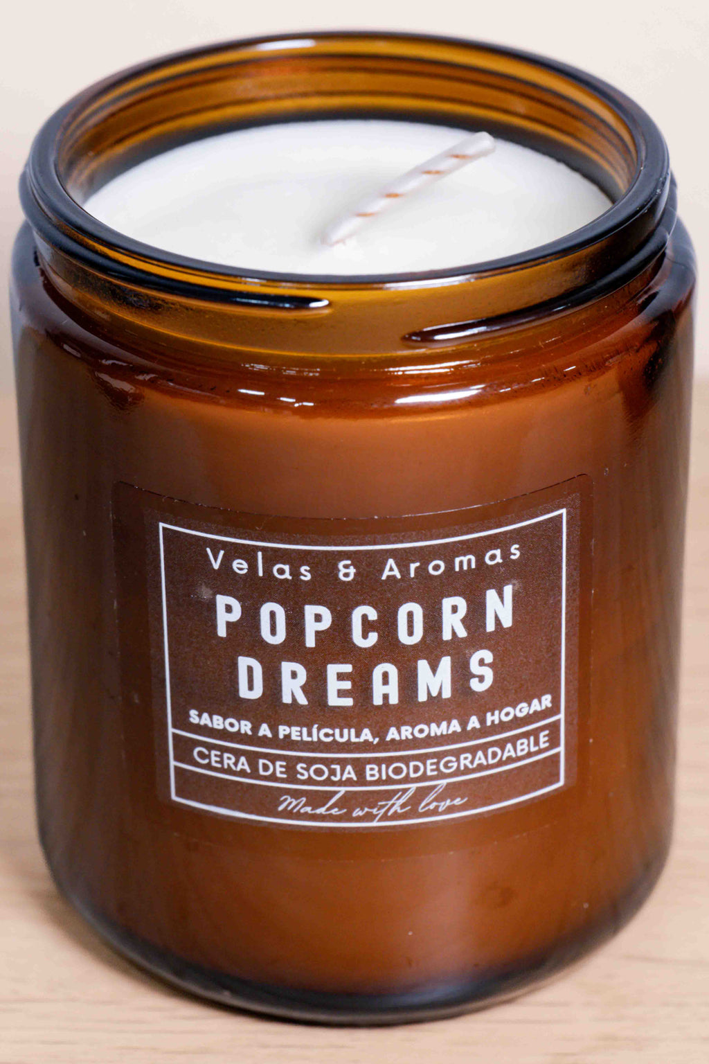 Vela Ámbar - Popcorn Dreams