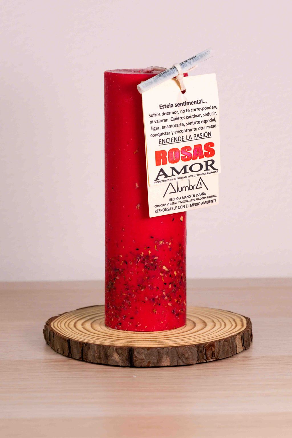 Vela Artesanal Rosas - Amor