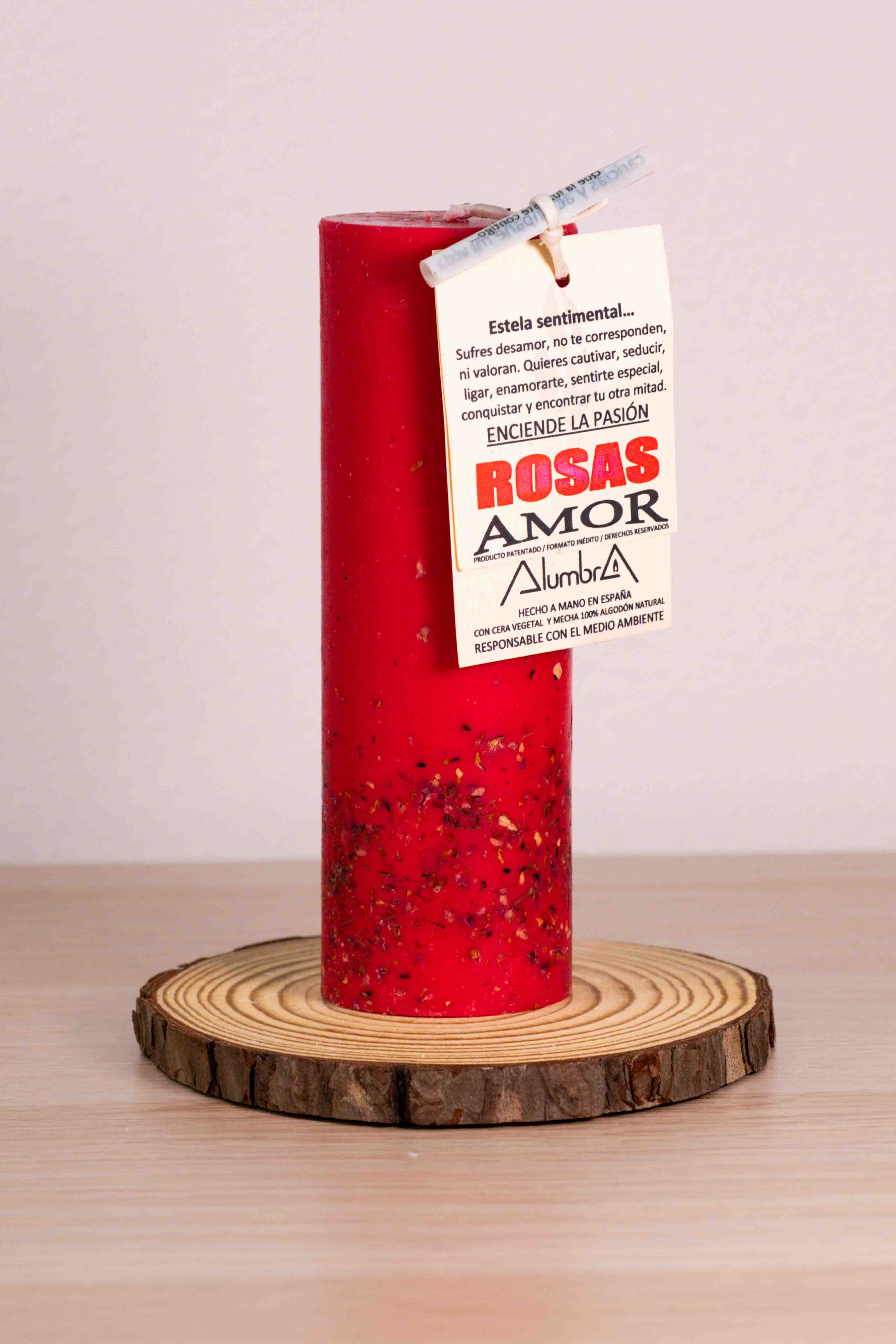 Vela Artesanal Rosas - Amor